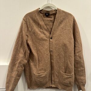 Uniqlo Men's Tan Cardigan Sweater